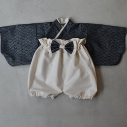 ベビー袴　鷹✕ベージュ ベビー袴 鷹✕ベージュ ベビー服 yu_yu 通販 15666877｜Creema