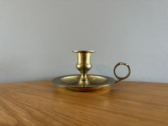お16】30 フランス アンティーク 蛇腹 蝋燭立て キャンドルホルダー お