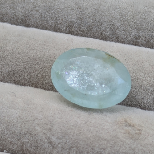 3月誕生石】アクアマリンサンストーン 12×16mm (7.60ct