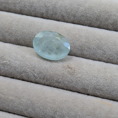 3月誕生石】アクアマリンサンストーン 12×16mm (7.60ct) オーバル