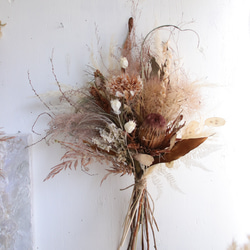 受注制作森の雰囲気リース 受注制作】森の三日月リース プリザーブドフラワー chainon 通販