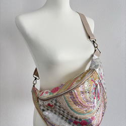 帯リメイクバッグ あずま袋、風呂敷袋、エコバッグ、ショッピング