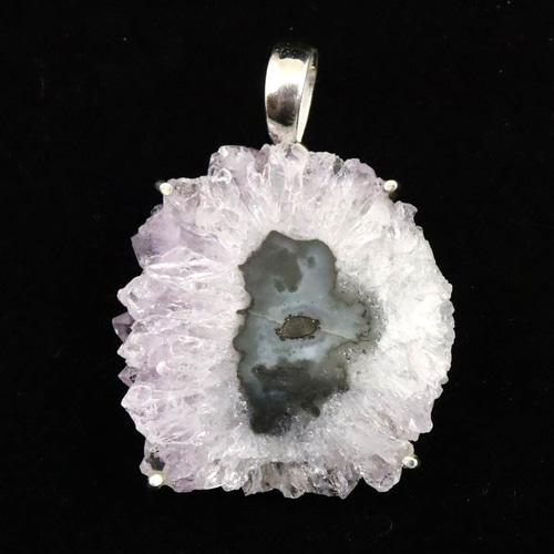 フラワーアメジスト スタラクライト 38mmペンダント 17.1g #24790