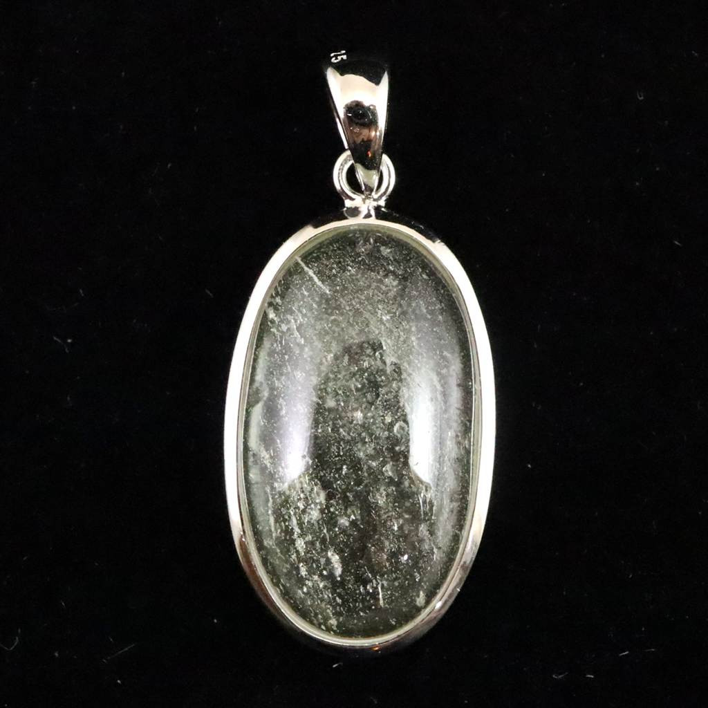 リビアンデザートグラス 21mmオーバル ペンダント 3.3g  #91964