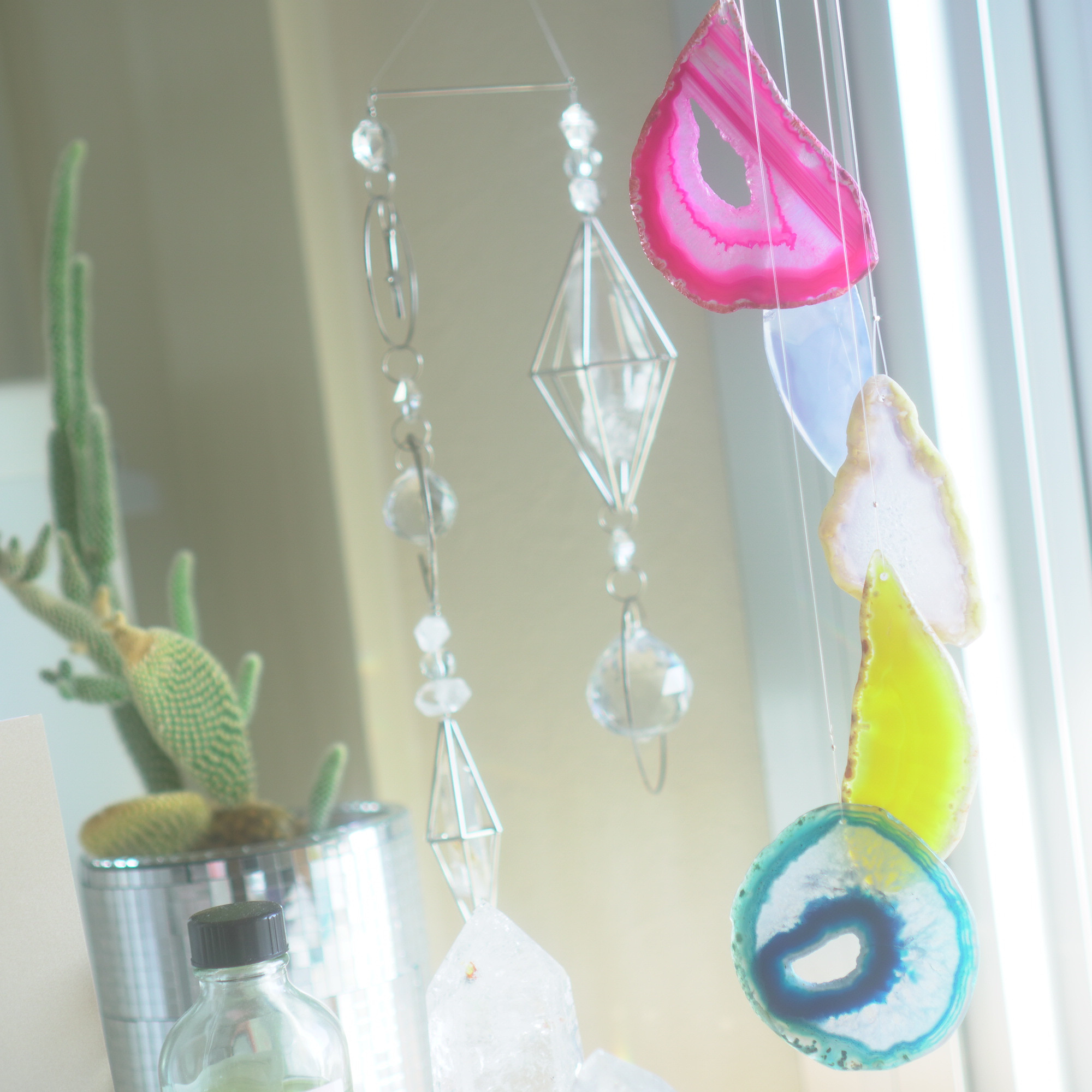 アゲートヒーリングチャイム - Hawaiian Gelato / メノウ 瑪瑙 ウィンドチャイム 天然石風鈴