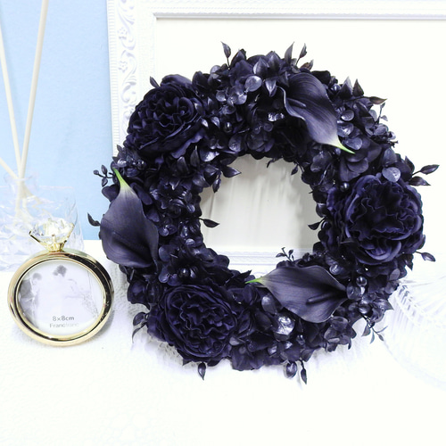 新作＊ノワールリース（ブラックリース)ハロウィン・クリスマス＊抗