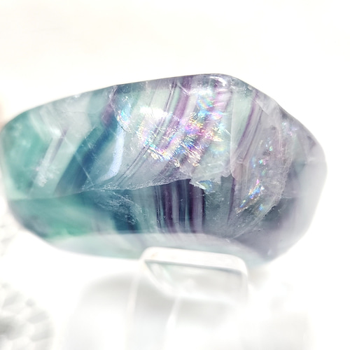 虹入りフローライト◇ハート型お皿◇ディッシュ◇天然石◇ その他