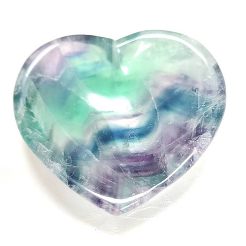 虹入りフローライト◇ハート型お皿◇ディッシュ◇天然石◇ その他