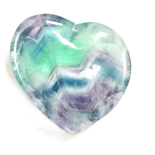 虹入りフローライト◇ハート型お皿◇ディッシュ◇天然石◇ その他