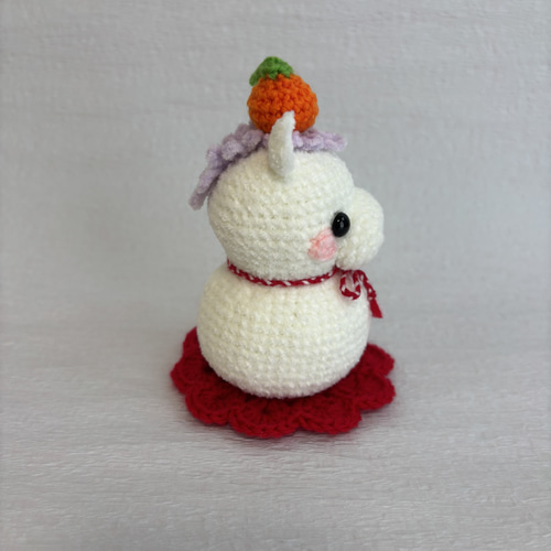 あみぐるみ 干支ぐるみ 鏡餅2026午年 ③ あみぐるみ Ren＆Chaa 通販