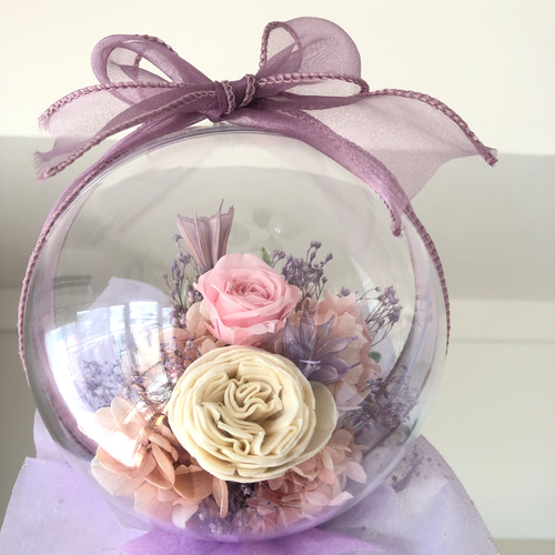 バルーンアレンジ　贈り物　フラワーアレンジ 開店・周年祝い】フラワーバルーン入り ティファニーブルー