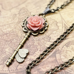 ヘッドドレス／ゴスロリ／バラ／十字架／レース／モーブ ヘッドドレス