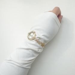 スノーキュービックジルコニアのブレスレットウォッチ 7枚目の画像