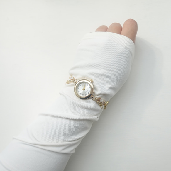 スノーキュービックジルコニアのブレスレットウォッチ 6枚目の画像