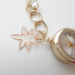 もみじのワイヤーリーフのブレスレットウォッチ 5枚目の画像