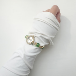 ペリドットのブレスレットウォッチ 8枚目の画像