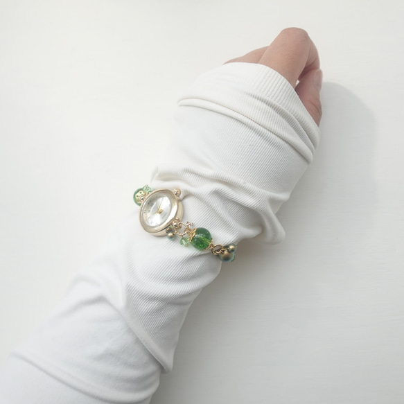 ペリドットのブレスレットウォッチ 8枚目の画像