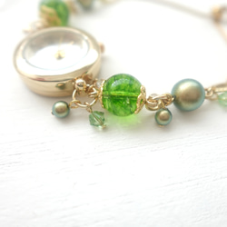 ペリドットのブレスレットウォッチ 5枚目の画像