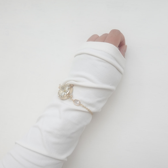 【BB JEWELRY】K14GF キュービックジルコニアのブレスレットウォッチ 8枚目の画像