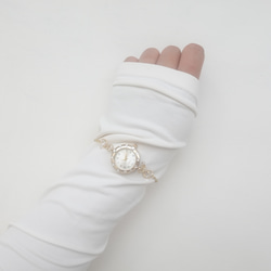 【BB JEWELRY】K14GF キュービックジルコニアのブレスレットウォッチ 7枚目の画像