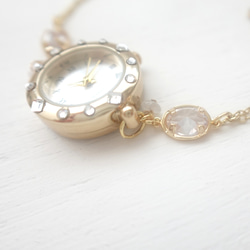 【BB JEWELRY】K14GF キュービックジルコニアのブレスレットウォッチ 5枚目の画像