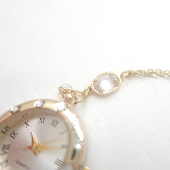 【BB JEWELRY】K14GF キュービックジルコニアのブレスレットウォッチ 6枚目の画像