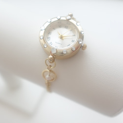 【BB JEWELRY】K14GF 淡水パールのブレスレットウォッチ 3枚目の画像