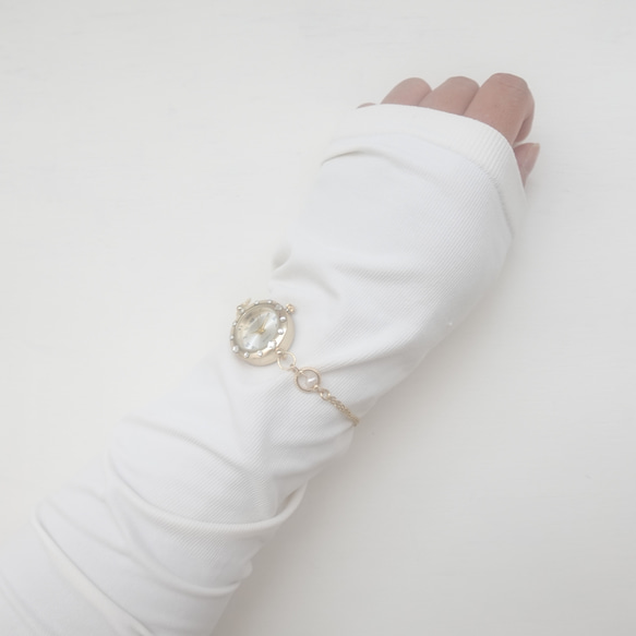 【BB JEWELRY】K14GF 淡水パールのブレスレットウォッチ 8枚目の画像