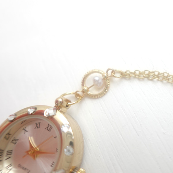 【BB JEWELRY】K14GF 淡水パールのブレスレットウォッチ 6枚目の画像