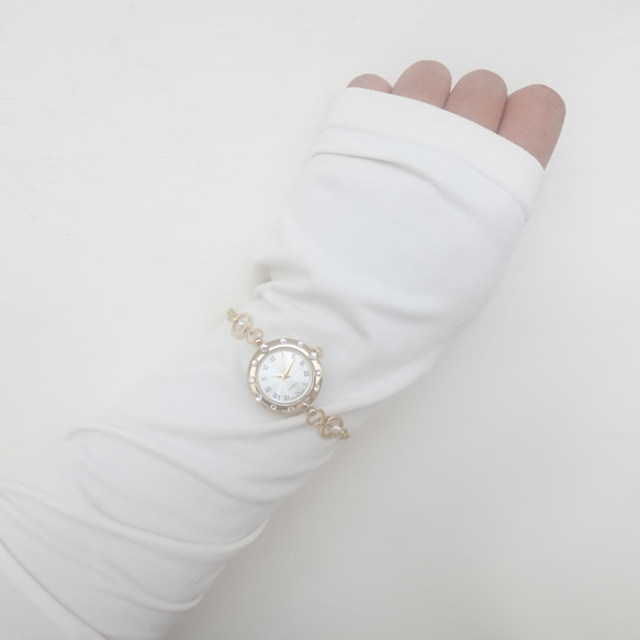 【BB JEWELRY】K14GF 淡水パールのブレスレットウォッチ 7枚目の画像