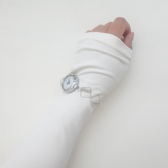 【BB JEWELRY】SV925 スクエアブレスレットウォッチ 8枚目の画像