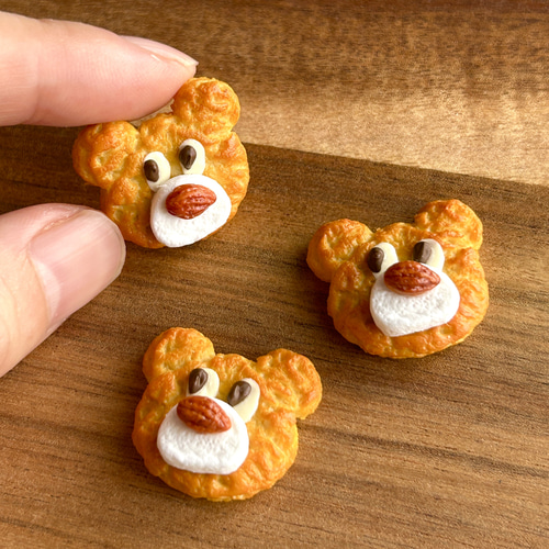 くまのクッキー ＃プレーン 】 ミニチュアクッキー フェイクスイーツ