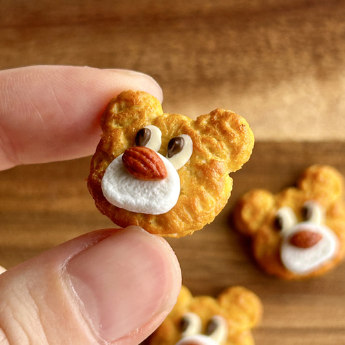 くまのクッキー ＃プレーン 】 ミニチュアクッキー フェイクスイーツ