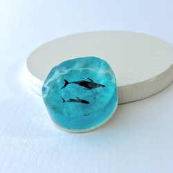 クジラの置物(濃いコバルトブルー) / インテリア / 波 / オブジェ 7枚目の画像