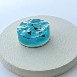 クジラの置物(濃いコバルトブルー) / インテリア / 波 / オブジェ 10枚目の画像