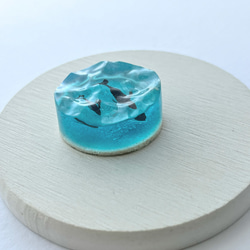 クジラの置物(濃いコバルトブルー) / インテリア / 波 / オブジェ 9枚目の画像