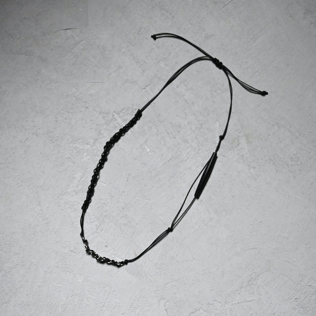 コードネックレス-ステンレスチェーンMIX-キャメルボーン