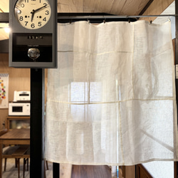 風と光をまとう 薄手の白リネン(90×90㎝） 7枚目の画像