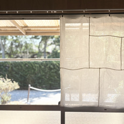 風と光をまとう 薄手の白リネン(90×90㎝） 4枚目の画像