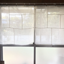 風と光をまとう 薄手の白リネン(90×90㎝） 9枚目の画像