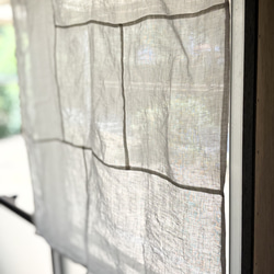 風と光をまとう 薄手の白リネン(90×90㎝） 3枚目の画像
