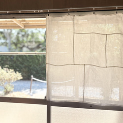 風と光をまとう 薄手の白リネン(90×90㎝） 2枚目の画像