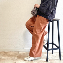 リネンのもんぺ アップルグリーン ロングパンツ nuuMonpe 通販