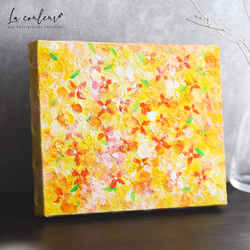 原画】抽象画 コスモス 約530×455×20mm（F10） 絵画 La couleur