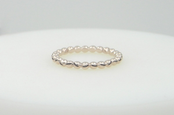 smile ball pico ring_5 pink silver