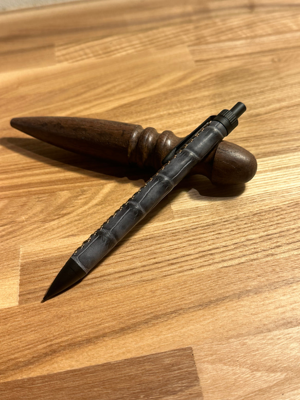 革軸ペン ワニ革 本革 加藤金属 ペン・筆記用具 246Leather 通販