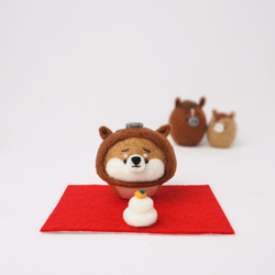 受注制作】狐 きつね キツネ 羊毛フェルト アートドール 羊毛フェルト