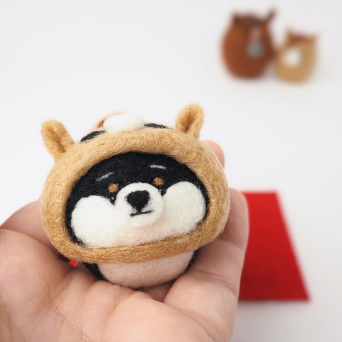 受注製作】 2026年干支(午) 馬になりきるまゆ柴犬(赤柴・黒柴・白柴