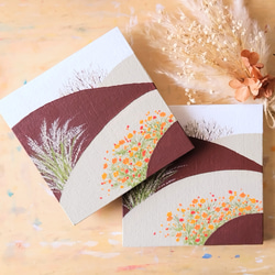 「秋風の丘」コルクボードの原画＊アートパネル 5枚目の画像