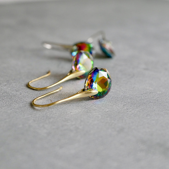 [單隻耳環為您的秋冬造型增添光彩] 適合秋季佩戴的金/銀單隻吊墜耳環，不含鎳（防過敏）。 第3張的照片